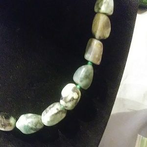 Stauer Green Stone Necklace
